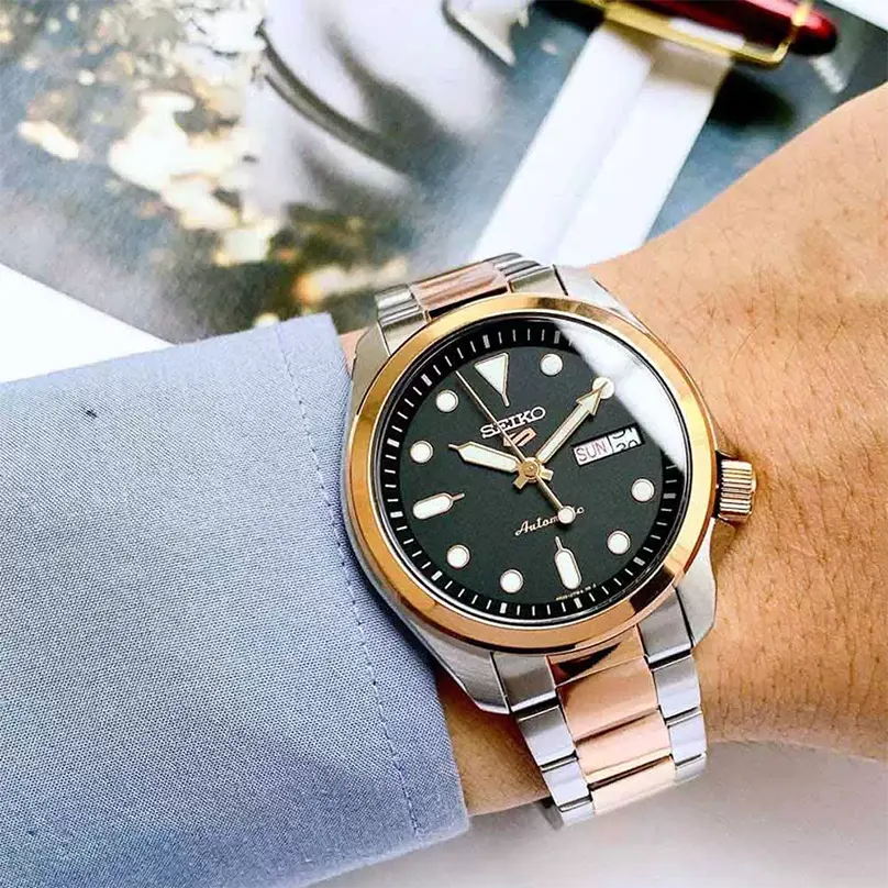 Seiko 5 Sports Two-tone Automatic Men's Watch- SRPE58K1